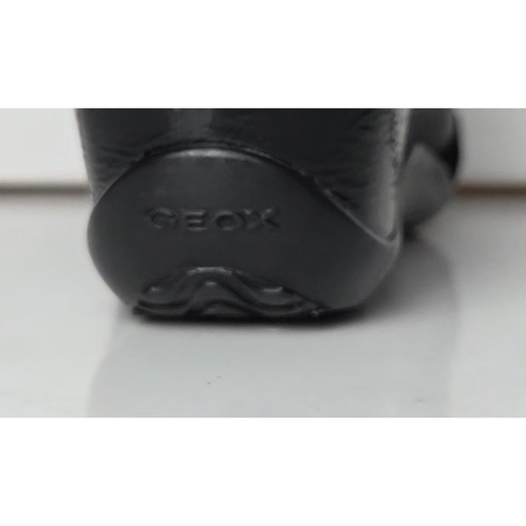 Geox Respira Sz 10 Leather  Sneakers Wedged Heel Womens Black D1387B‎ - Picture 7 of 15